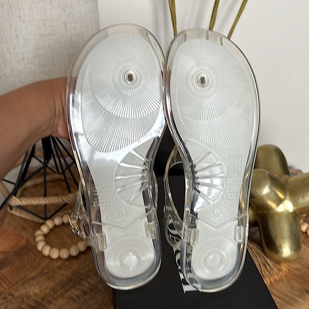 🫧🪼New in Box! COACH Clear Natalee Jelly Sandal Sz 10🪼🫧 - Picture 6 of 7